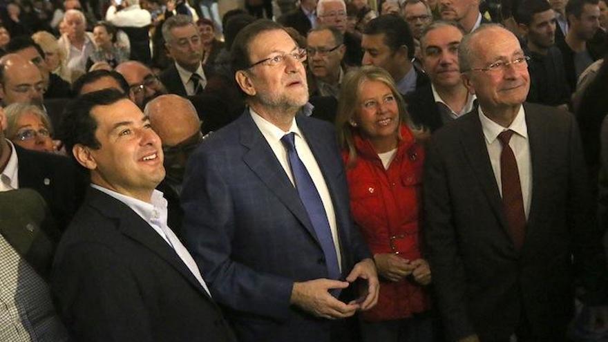 Moreno, Rajoy, Muñoz y De la Torre.