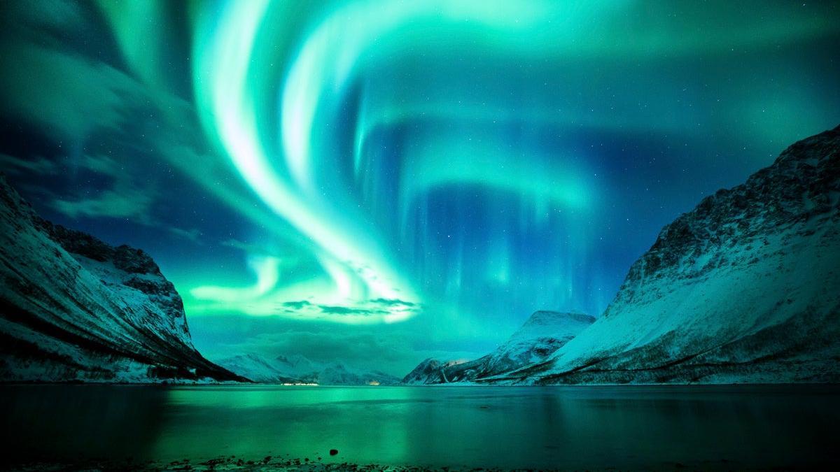 Aurora boreal en Noruega