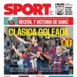 La portada de SPORT de hoy, lunes 25 de marzo