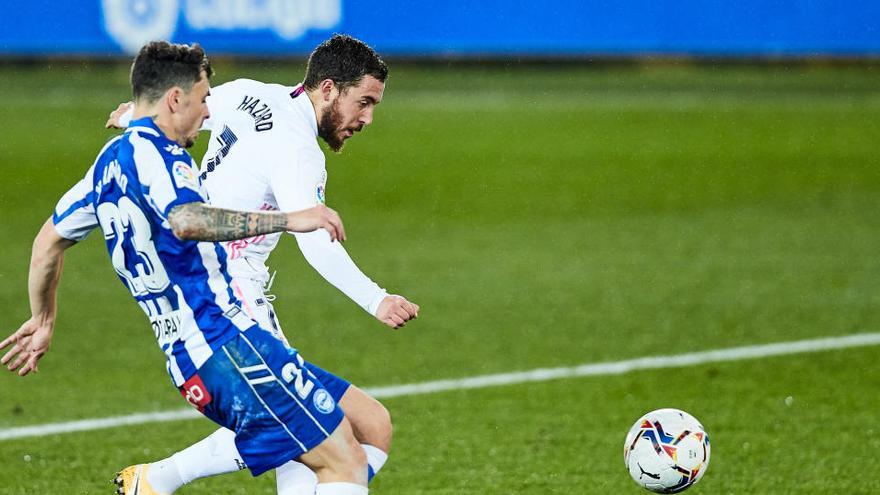 Eden Hazard, en el partido frente al Alavés