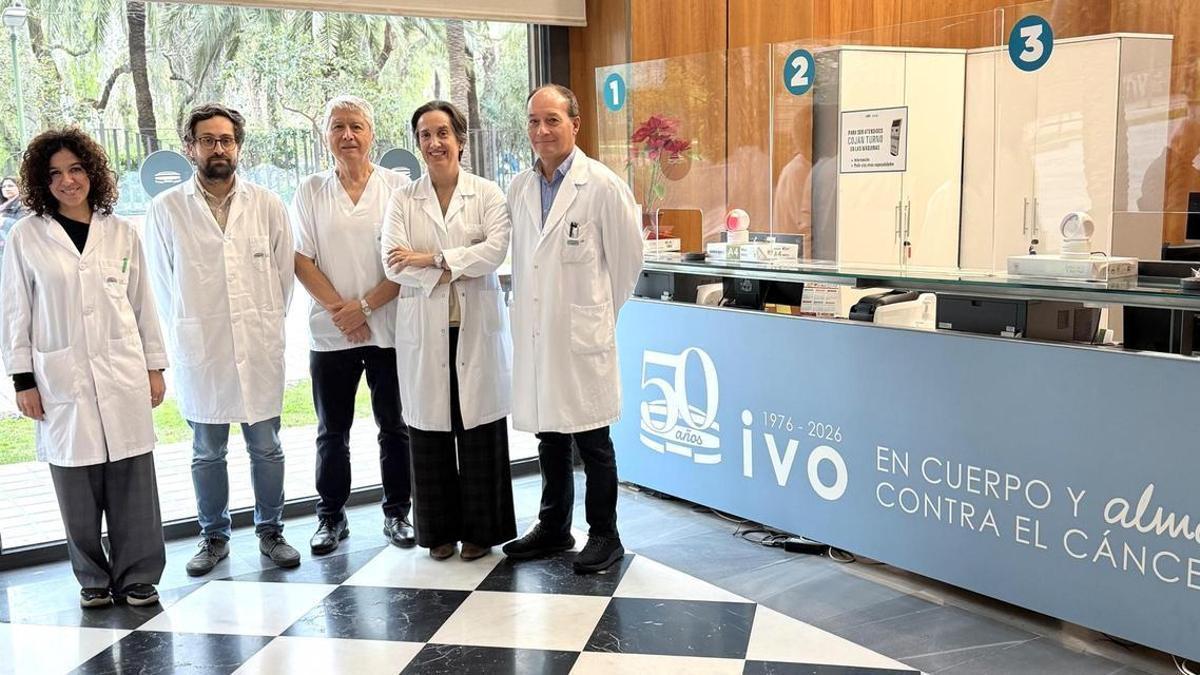 Los doctores Martínez, Melian, Arribas, Oliete y Carbonell.