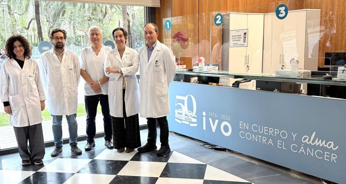 Los doctores Martínez, Melian, Arribas, Oliete y Carbonell.