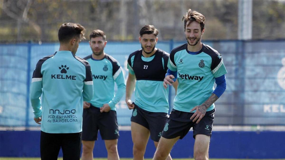 Calero durante un entrenamiento