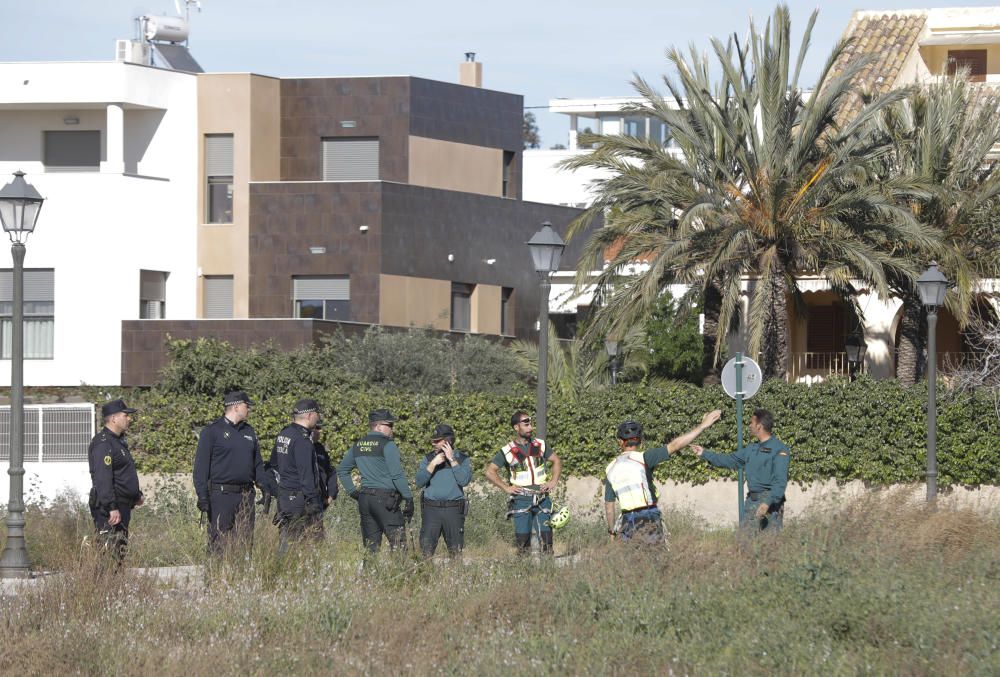 Batida de búsqueda de los menores desaparecidos.