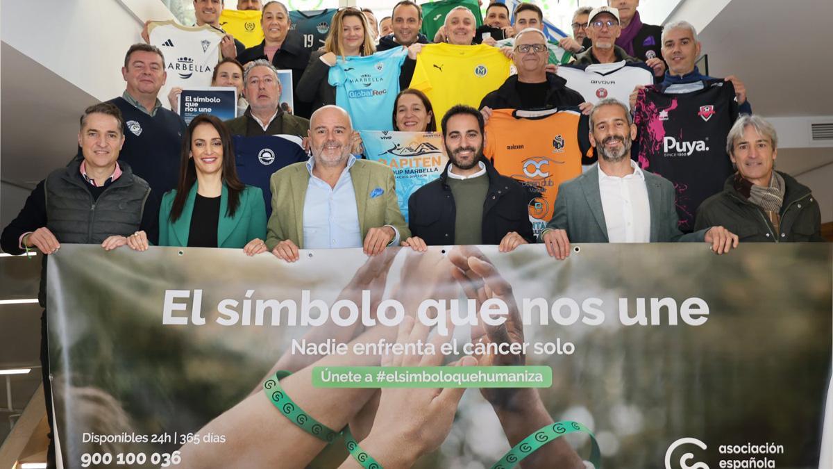 Apoyo a la Asociación Española Contra el Cáncer de Marbella por parte del deporte local.