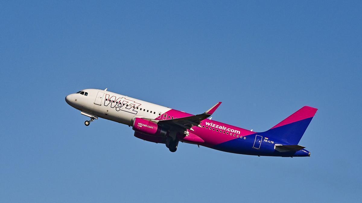 Un avión de Wizz Air.