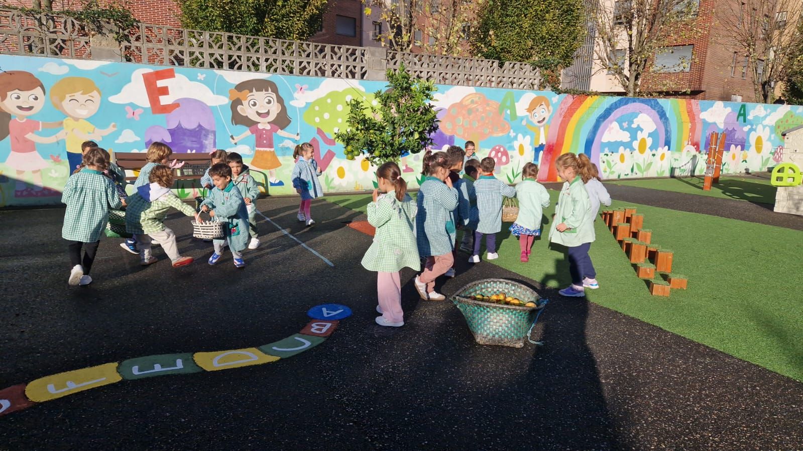 Amagüestu en el Colegio Peña Careses de Pola de Siero