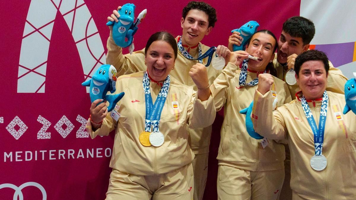 La petanca engrosó el medallero español en los Juegos Mediterráneos de Taranto 2026.