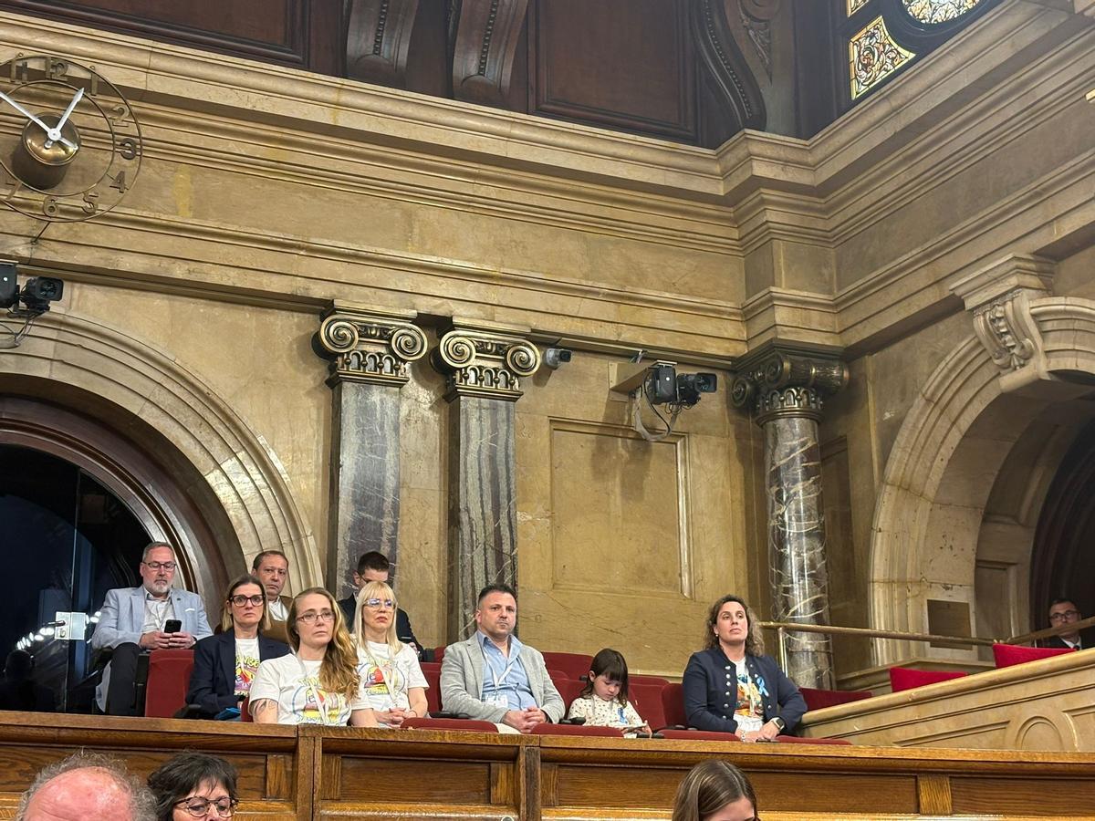 La família de l'Arlet va particiàr dijous passat en la jornada de debat al Parlament