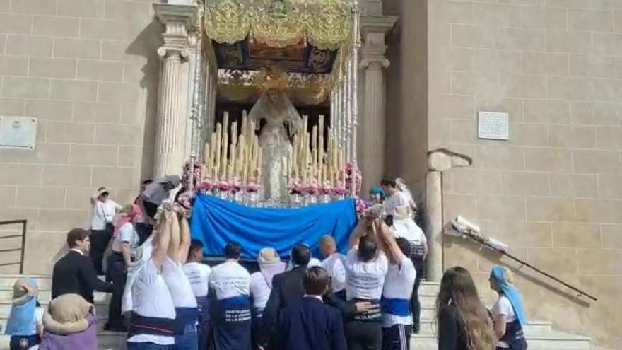 Domingo de Resurrección en Badajoz | Sale de San Agustín la Virgen de la Aurora