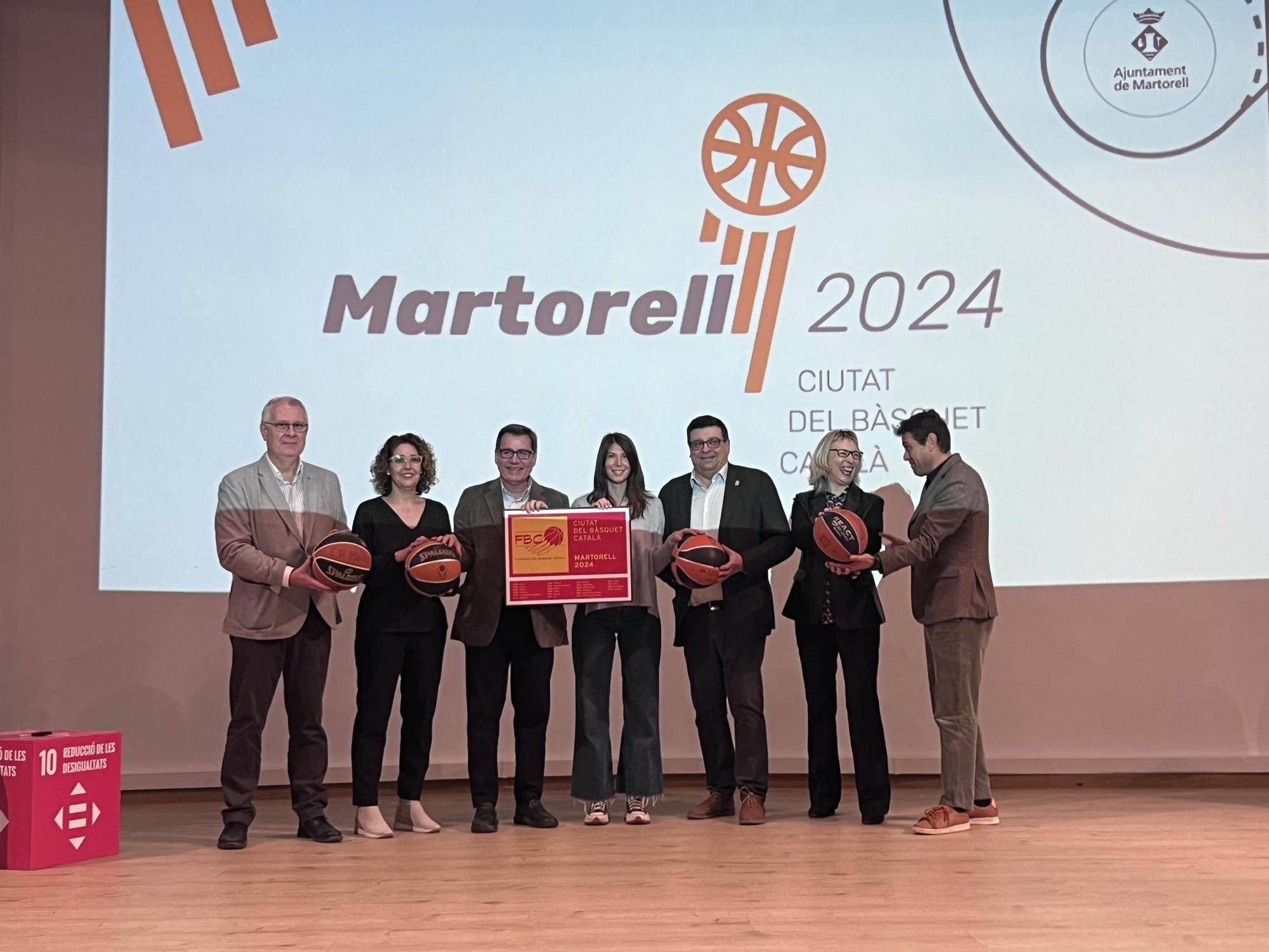 Imatges de la presentació de Martorell com a Ciutat del Bàsquet Català 2024
