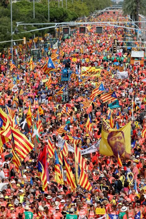 Totes les imatges de la manifestació de la Diada 2018