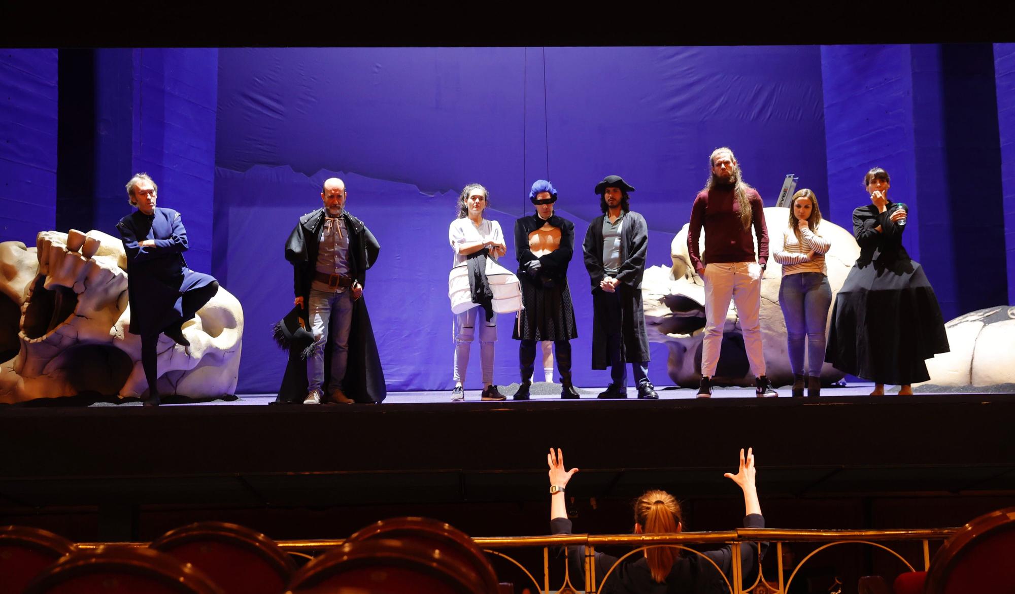 Ensayo de la ópera Don Giovanni en el teatro Campoamor