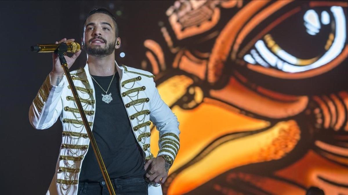 Maluma, en su concierto en el Palau Sant Jordi de septiembre pasado.