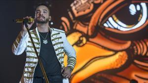 Maluma, en su concierto en el Palau Sant Jordi de septiembre pasado.