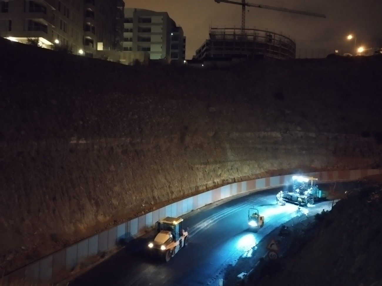 Reasfaltado enlace El Rincón y Las Arenas