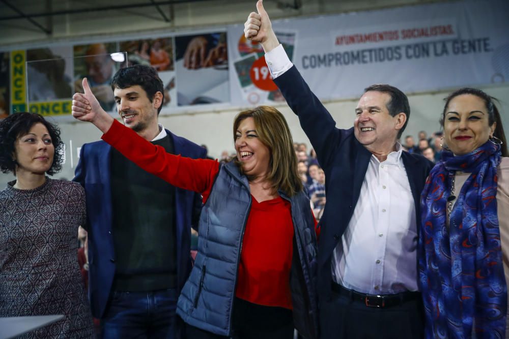 Susana Díaz con alcaldes socialistas en Madrid