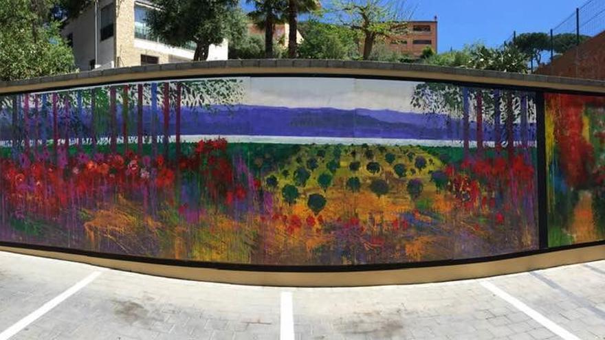 Mural de Joaquim Comes al barri de Sant JOan de Palamós