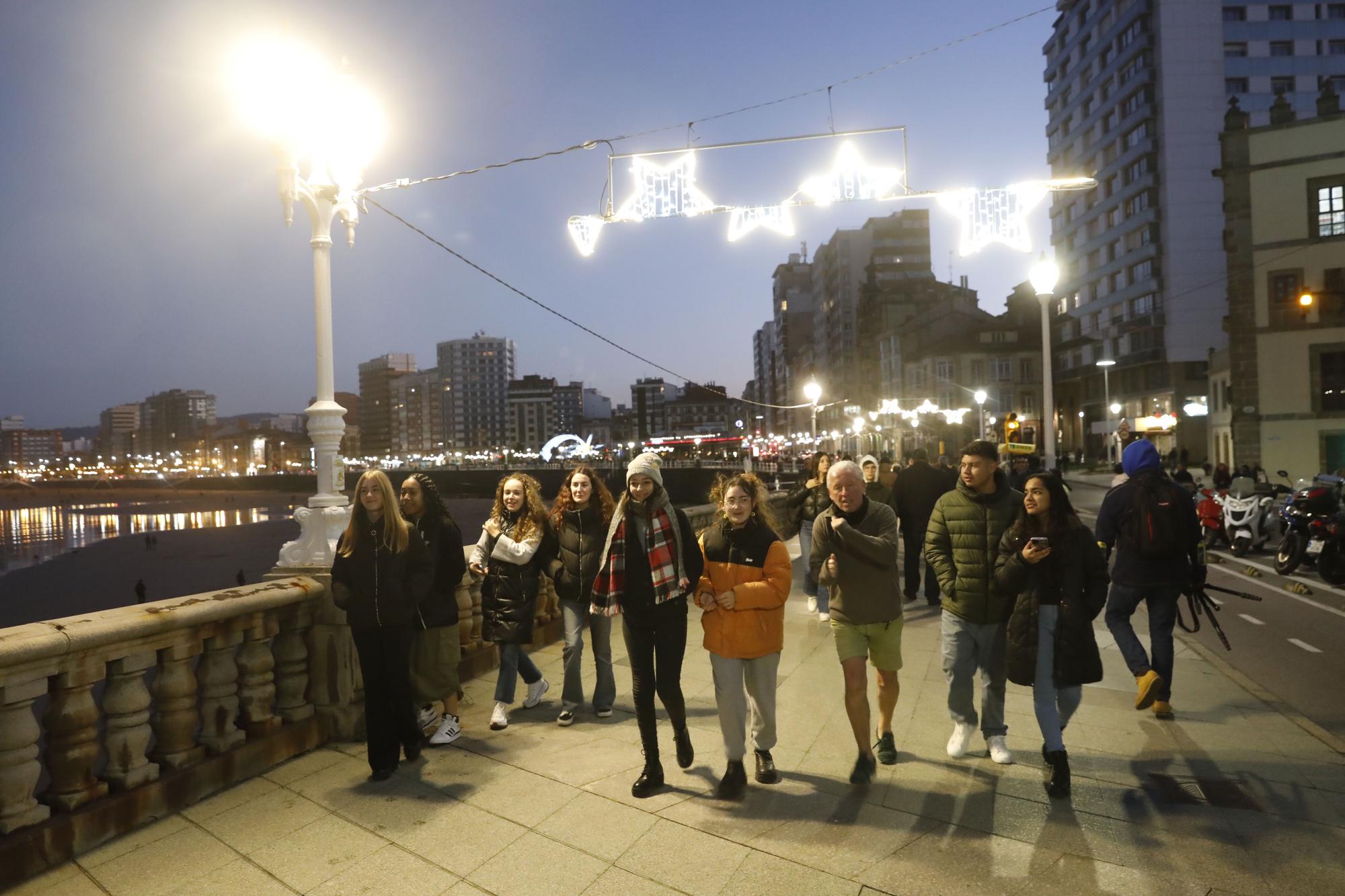 Luces de Navidad en Gijón