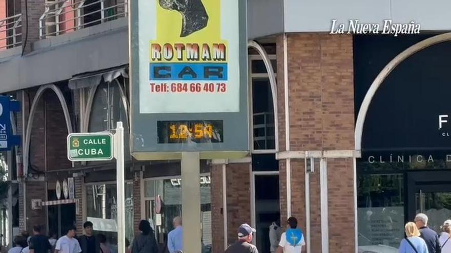 VÍDEO: Jornada calurosa en Avilés