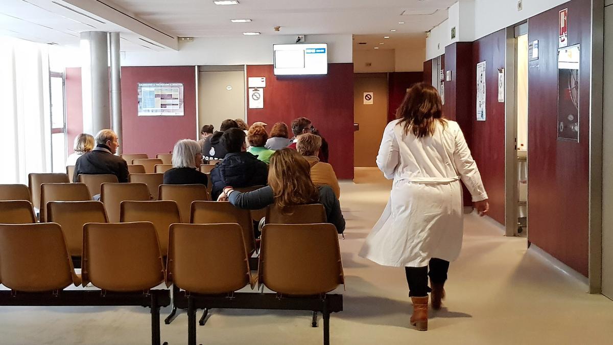 Sala de espera de un centro de salud.