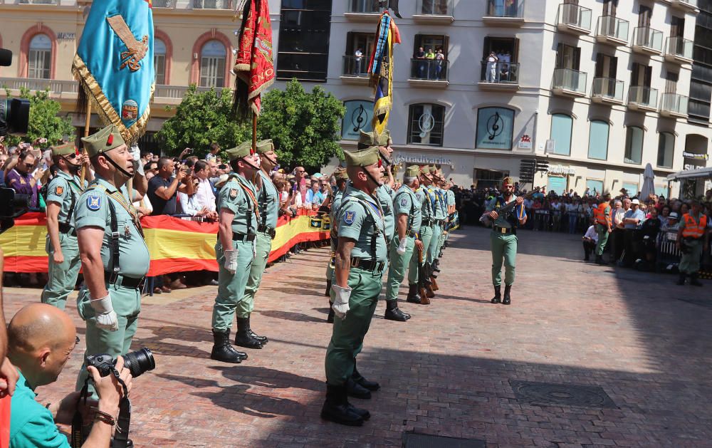 Desfile de la Legión en Málaga por el Día de las Fuerzas Armadas