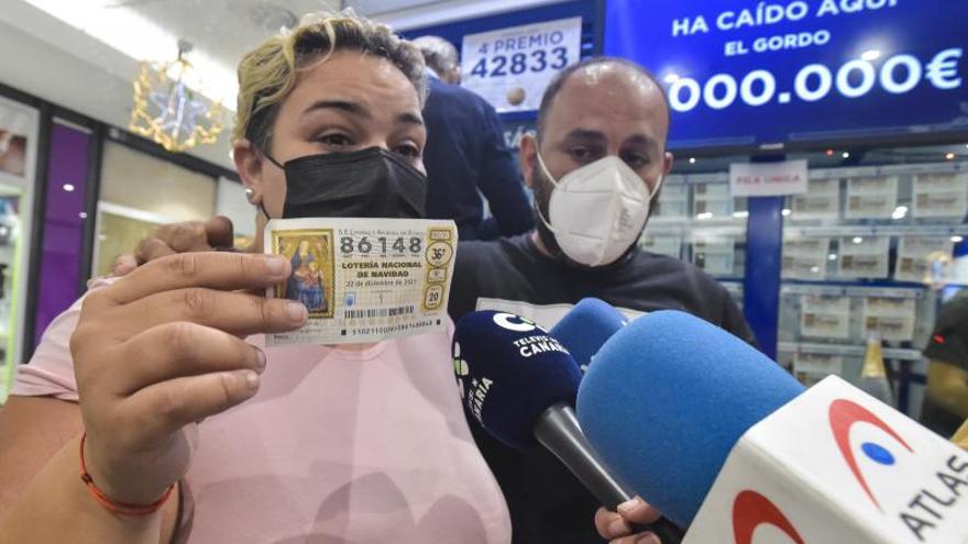 El Gordo de la Lotería de Navidad cae en Las Palmas de Gran Canaria