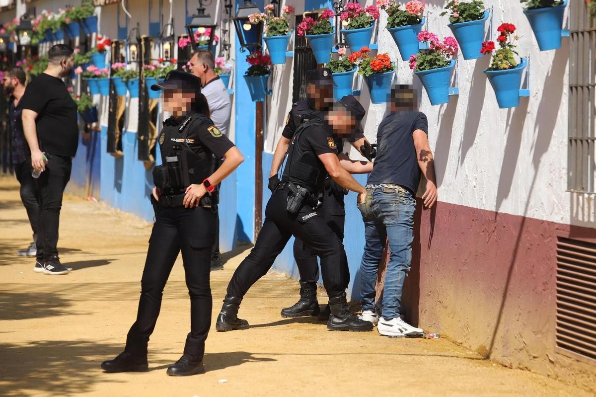 Intervención de la Policía Nacional en la Feria de Córdoba del pasado año