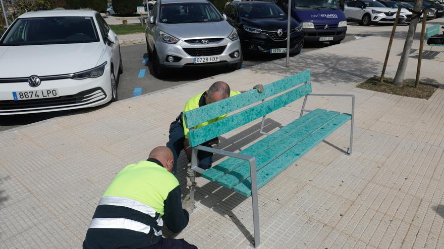 Alte Fischernetze bekommen auf Mallorca ein zweites Leben – als schmucke Sitzbank