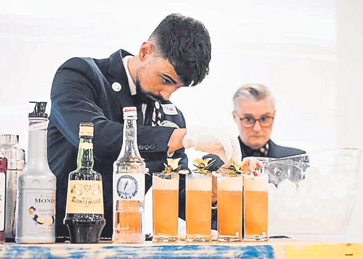 Antonio Gutiérrez, durante el Campeonato Nacional de Coctelería.