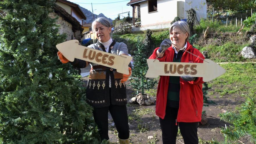 Este es el pueblo asturiano famoso por su decoración navideña y así calienta motores para su encendido