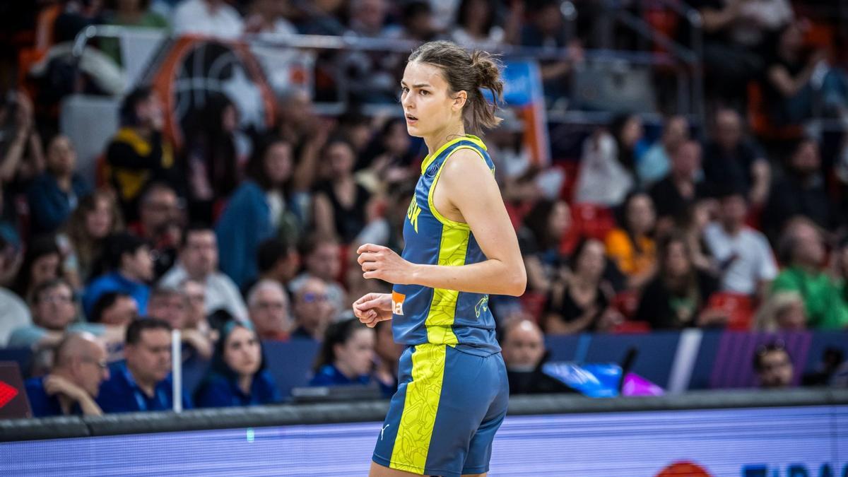 Voráčková, durante la final de la Euroliga en el Príncipe Felipe