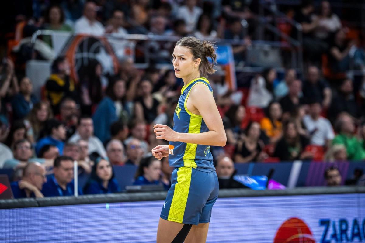 Voráčková, durante la final de la Euroliga en el Príncipe Felipe