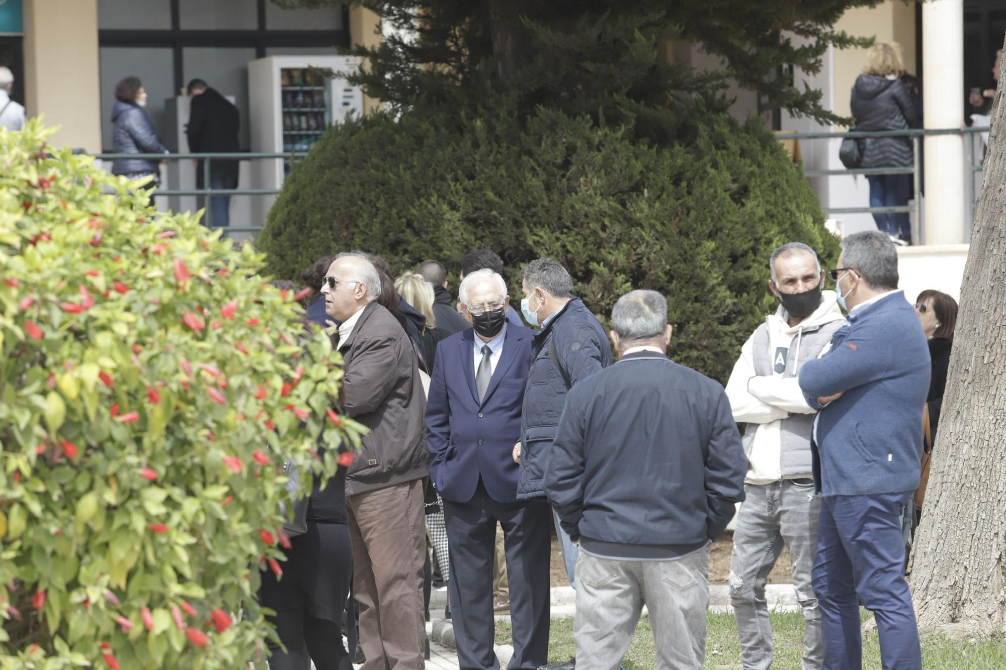 Sepelio de Javier Imbroda en el Parque Cementerio de Málaga