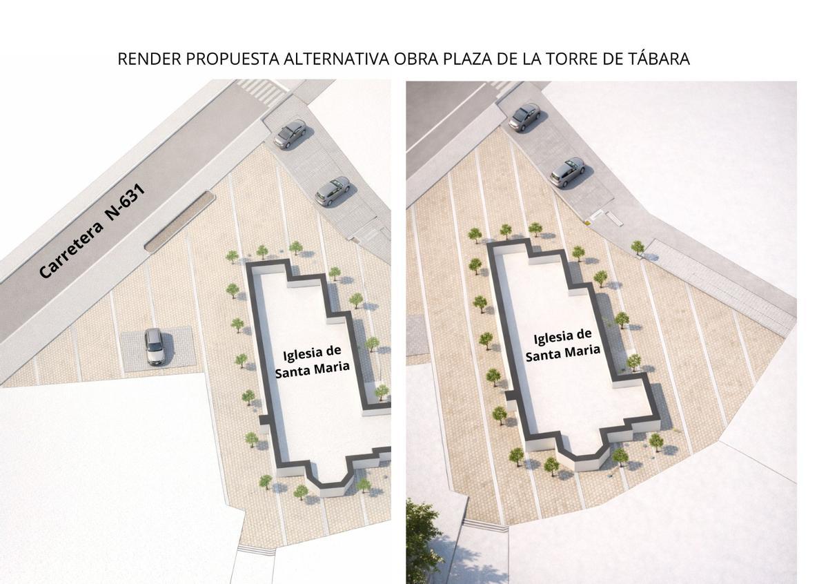 Propuestas al proyecto de peatonalización de la plaza John Williams de Tábara