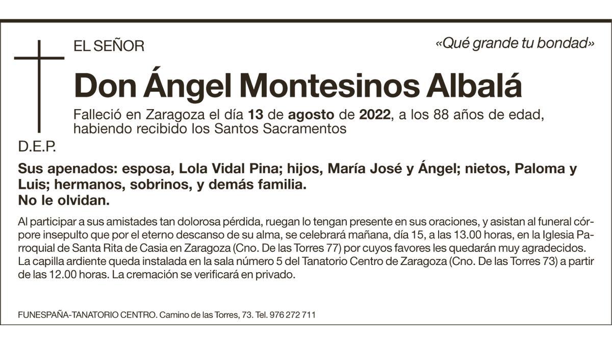 Don Ángel Montesinos Albalá
