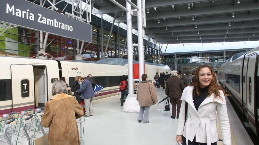 Una imagen de los andenes del AVE de la estación María Zambrano de Málaga.