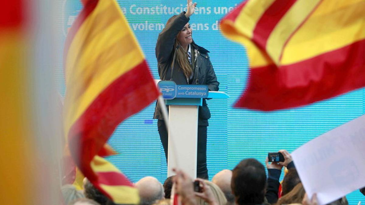 Alicia Sánchez-Camacho, en el acto del PPC con motivo del Día de la Constitución.
