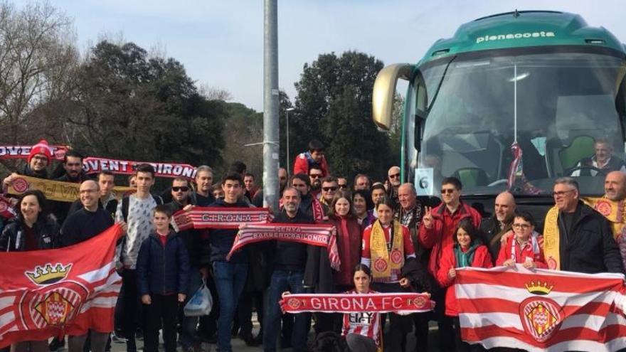 El Girona FC recupera el servei de bus en dies de partit