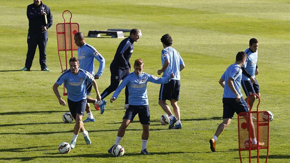 Los suplentes del Atlético de Madrid acudieron a la ciudad deportiva de Majadahonda