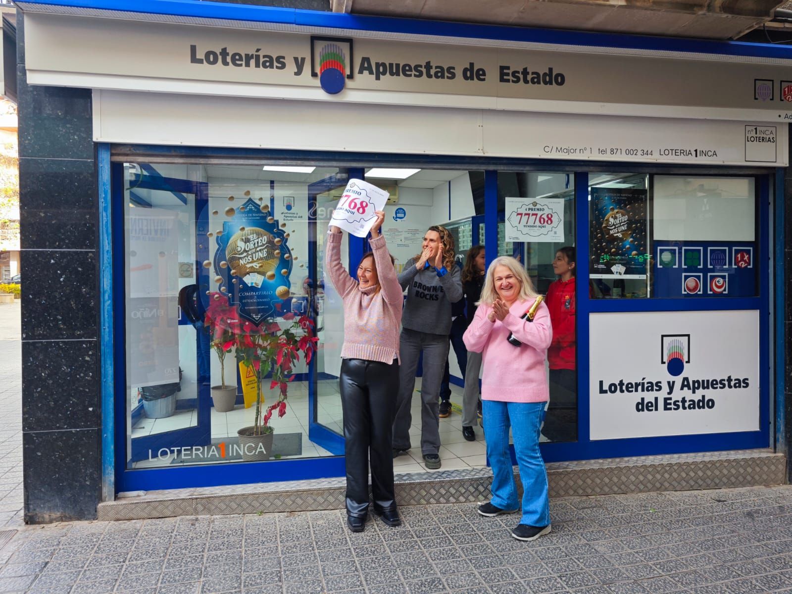 Lotería de Navidad | Las imágenes de Inca tras repartir un cuatro premio