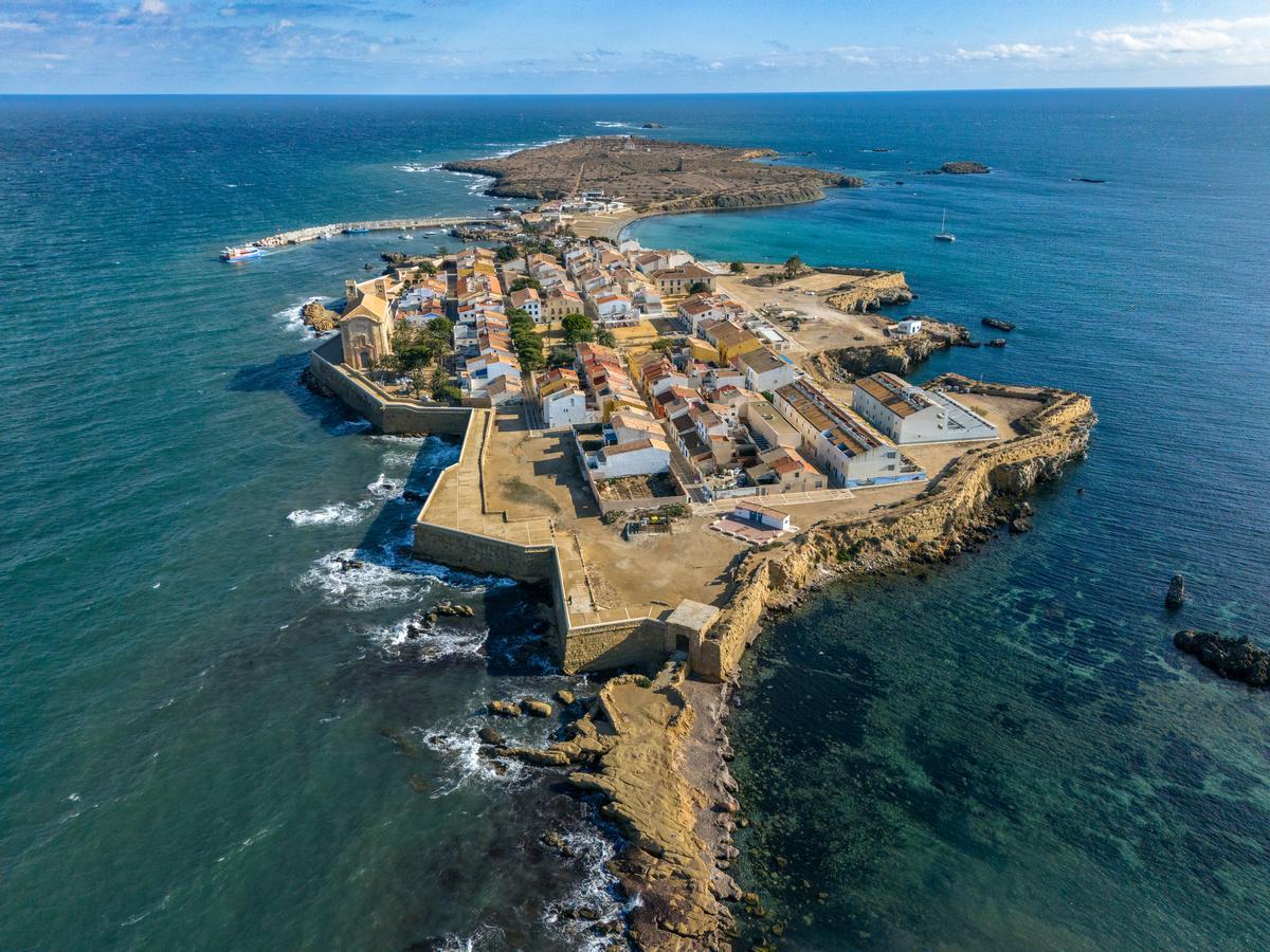 Vista aérea de la isla de Tabarca