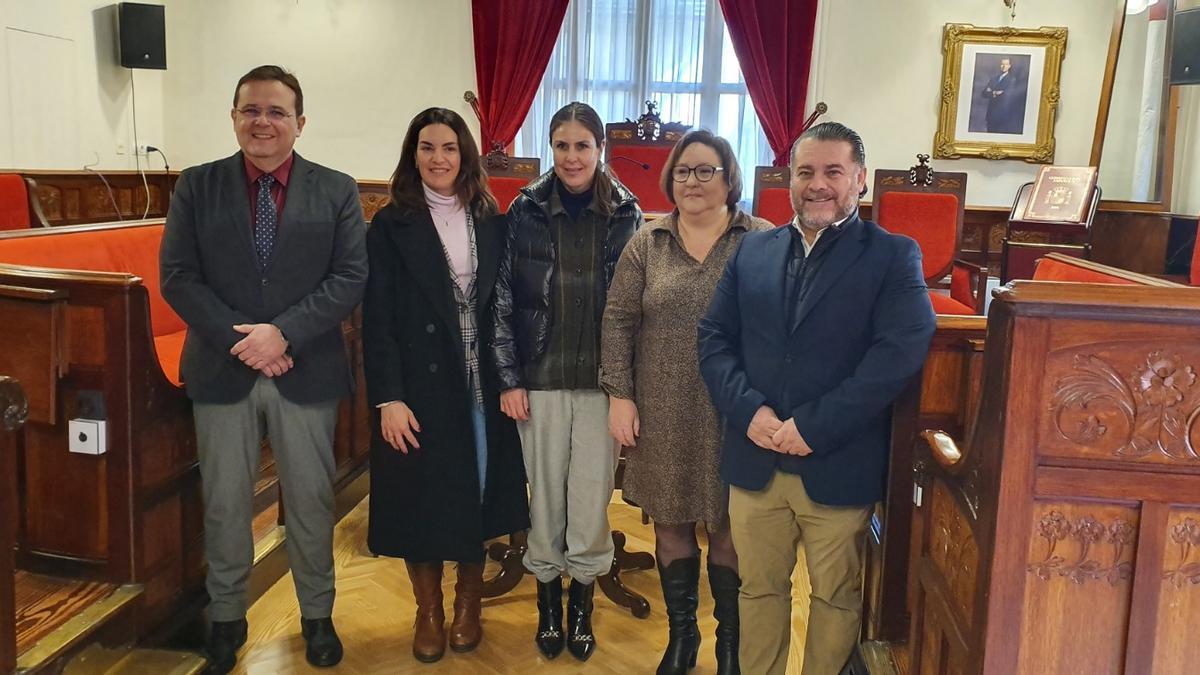 Delegación mexicana en el Ayuntamiento de Sueca.