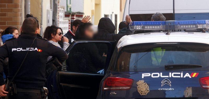 Atrincheramiento en la calle Saturno de Zaragoza