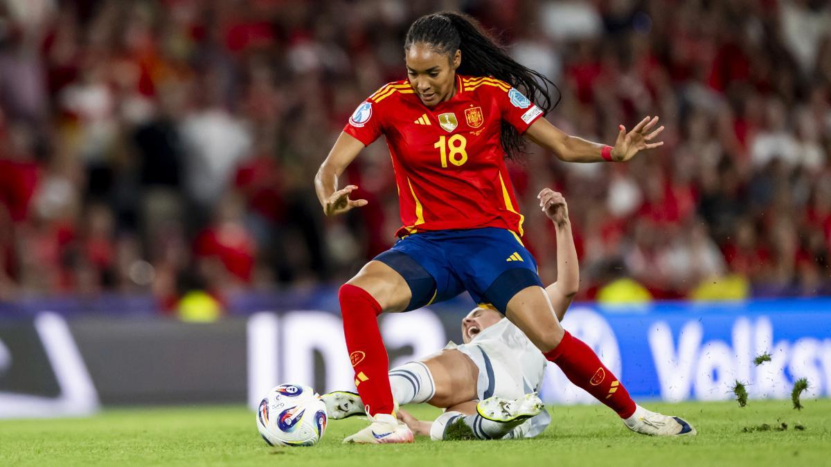 Salma Paralluelo, en la presente Eurocopa