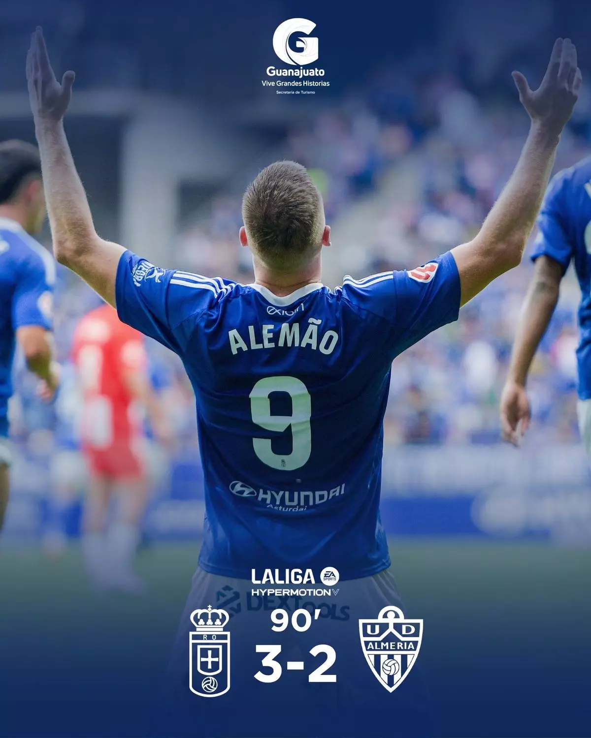 El 3 - 2 del Oviedo en el Oviedo 3 - 2 Almería de la jornada 9 de LaLiga Hypermotion
