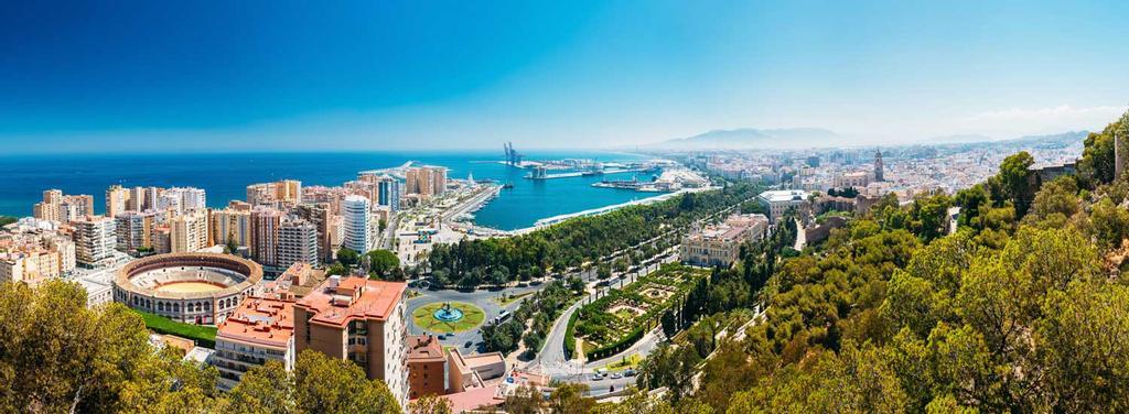 Vista panorámica de Málaga