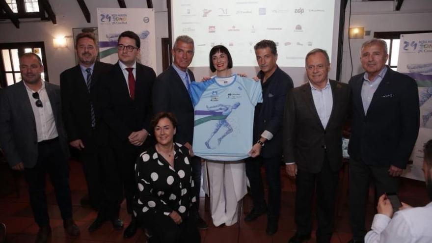 Captura de la presentación de la Media Maratón de Málaga, realizada en El Pimpi