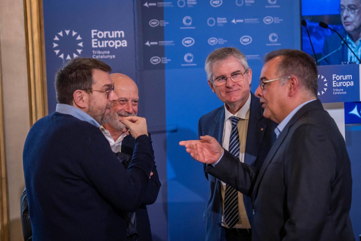 Barcelona 09/03/2026 Economia. Conferencia de Albert Sáez,director de EL PERIÓDICO, en el Fòrum Europa Tribuna Catalunya. Hotel Palace. AUTOR: JORDI OTIX
