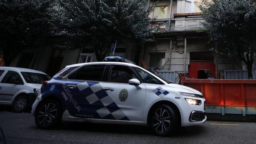 Un vehículo de la Policía Local de Vigo.